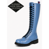 Botas Ranger Shadow Command de 30 ojales en cuero charol azul cielo con suela de caucho natural.