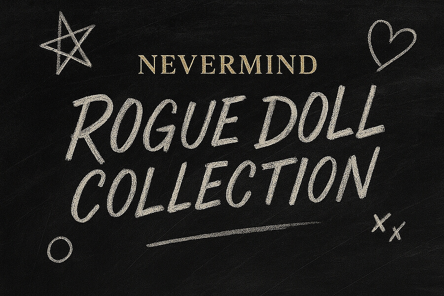 Nevermind Rogue Doll Collection – Leather Mary Janes with chunky sole, in patent, flame or checker designs.