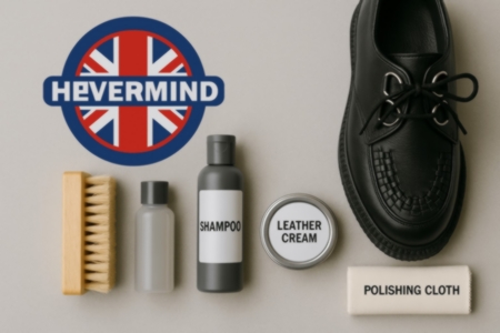 "Shoe care kit for Nevermind leather Creepers"