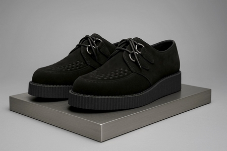 "Nevermind Men’s Creepers with 3 cm simple sole, black color"