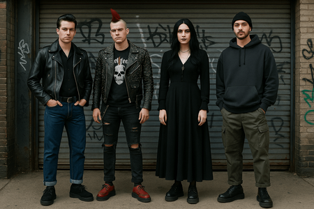 Rockabilly, Punk, and Goth looks with Creepers Nevermind