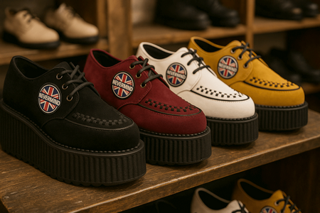 Collection of colorful Nevermind creepers displayed in a shop