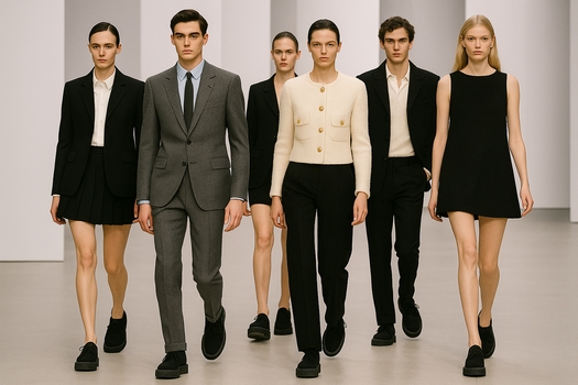 Prada runway show featuring modern Creepers
