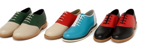 Retro leather bowling shoes with Neolite sole by Nevermind