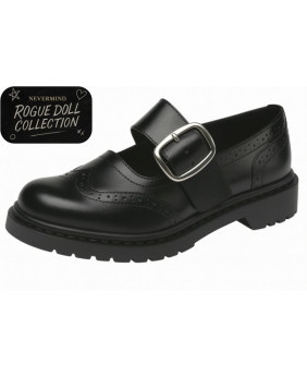 Mary Jane cuir brogue noire Rogue Doll