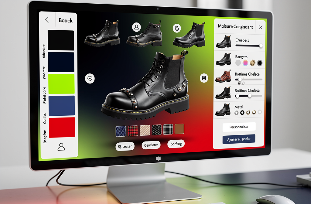Interface de configurateur 3D de personnalisation