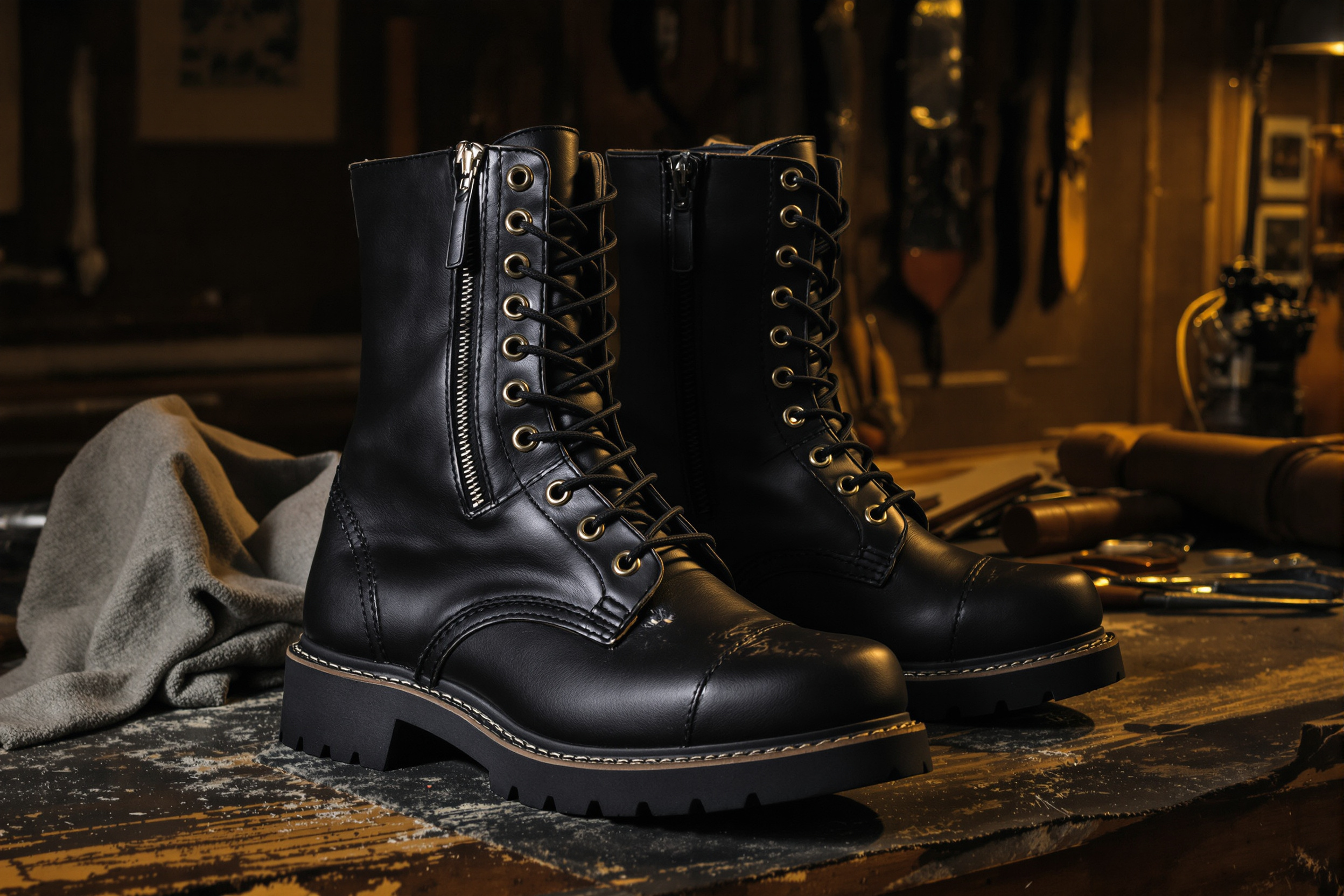 Découvrez les chaussures nevermind: creepers, bottes et rangers en cuir