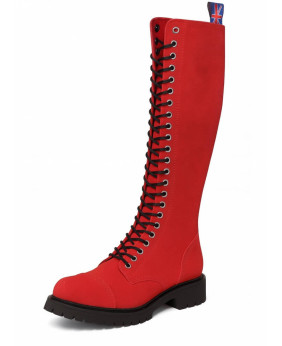 Bottes militaire homme : rangers 30 oeillets cuir noir crantées